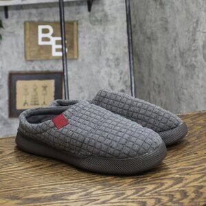 Dluxe By Dearfoams Mens Julien Clog Slippers 86802585 Gray L (11-12)